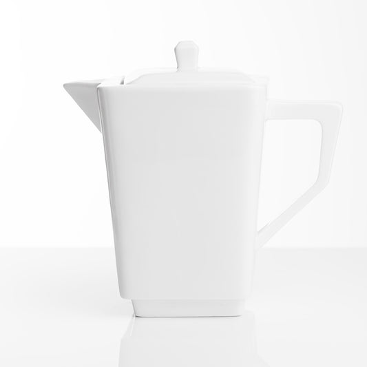 Vie Belles Coffee | Tea Press Square Collection 1L Porcelain Teapot